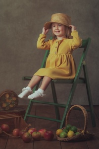 Vintage child portrait photoshoot