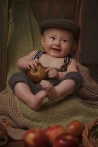 Vintage baby portrait photoshoot
