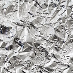 Aluminium foil background